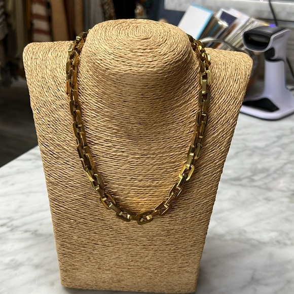 Eddie Borgo Supra Link Chain /necklace in Gold Bronze 17" Length - Picture 5 of 15